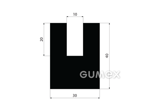 GUMMIPROFILE U-FORM - EPDM